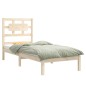 vidaXL Estructura de cama madera maciza 75x190 cm vidaXL Estructura de cama madera maciza 75x190 cm