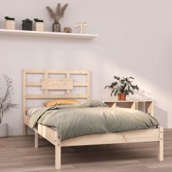 vidaXL Estructura de cama madera maciza de pino 90x200 cm
