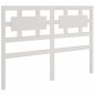 vidaXL Estructura de cama de madera maciza blanca 140x190 cm vidaXL Estructura de cama de madera maciza blanca 140x190 cm