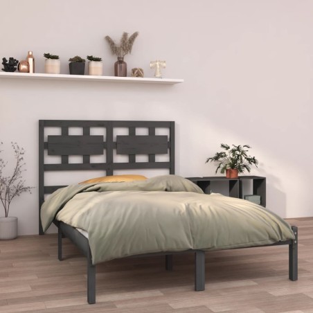 vidaXL Estructura de cama de madera maciza blanca 140x200 cm