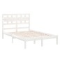 vidaXL Estructura de cama madera maciza King Size blanca 150x200 cm vidaXL Estructura de cama madera maciza King Size blanca 150x200 cm