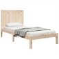 vidaXL Estructura de cama madera maciza de pino 75x190 cm vidaXL Estructura de cama madera maciza de pino 75x190 cm