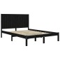 vidaXL Estructura de cama de madera maciza de pino negra 140x200 cm vidaXL Estructura de cama de madera maciza de pino negra 140x200 cm