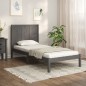 vidaXL Estructura de cama madera maciza de pino gris 90x200 cm vidaXL Estructura de cama madera maciza de pino gris 90x200 cm