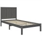 vidaXL Estructura de cama madera maciza de pino gris 90x200 cm vidaXL Estructura de cama madera maciza de pino gris 90x200 cm