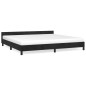 vidaXL Estructura de cama con cabecero de terciopelo negro 200x200 cm vidaXL Estructura de cama con cabecero de terciopelo negro 200x200 cm