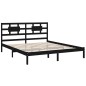 vidaXL Estructura de cama madera maciza negro Super King 180x200 cm vidaXL Estructura de cama madera maciza negro Super King 180x200 cm