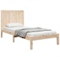 vidaXL Estructura de cama madera maciza de pino 100x200 cm