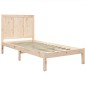 vidaXL Estructura de cama madera maciza de pino 100x200 cm