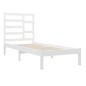 vidaXL Estructura de cama madera maciza de pino blanca 90x200 cm vidaXL Estructura de cama madera maciza de pino blanca 90x200 cm