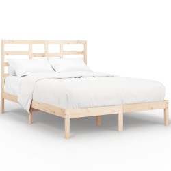 vidaXL Estructura de cama madera maciza 140x200 cm