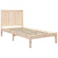 vidaXL Estructura de cama de madera maciza de pino 90x200 cm vidaXL Estructura de cama de madera maciza de pino 90x200 cm