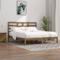 vidaXL Estructura de cama madera maciza de pino marrón miel 200x200 cm vidaXL Estructura de cama madera maciza de pino marrón miel 200x200 cm