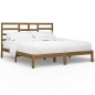 vidaXL Estructura de cama madera maciza de pino marrón miel 200x200 cm vidaXL Estructura de cama madera maciza de pino marrón miel 200x200 cm