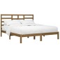vidaXL Estructura de cama madera maciza de pino marrón miel 200x200 cm vidaXL Estructura de cama madera maciza de pino marrón miel 200x200 cm