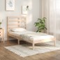 vidaXL Estructura de cama madera maciza 75x190 cm