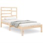 vidaXL Estructura de cama madera maciza 75x190 cm