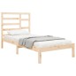 vidaXL Estructura de cama madera maciza 75x190 cm