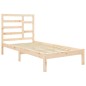 vidaXL Estructura de cama madera maciza 75x190 cm