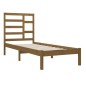 vidaXL Estructura de cama madera maciza marrón miel 100x200 cm vidaXL Estructura de cama madera maciza marrón miel 100x200 cm