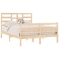 vidaXL Estructura de cama madera maciza 120x190 cm vidaXL Estructura de cama madera maciza 120x190 cm