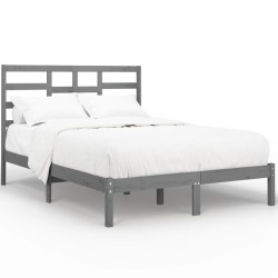 vidaXL Estructura de cama de madera maciza blanca 140x200 cm