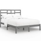 vidaXL Estructura de cama de madera maciza blanca 140x200 cm vidaXL Estructura de cama de madera maciza blanca 140x200 cm
