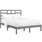 vidaXL Estructura de cama de madera maciza blanca 140x200 cm vidaXL Estructura de cama de madera maciza blanca 140x200 cm