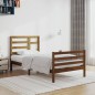 vidaXL Estructura de cama madera maciza marrón miel 100x200 cm vidaXL Estructura de cama madera maciza marrón miel 100x200 cm