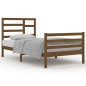 vidaXL Estructura de cama madera maciza marrón miel 100x200 cm vidaXL Estructura de cama madera maciza marrón miel 100x200 cm