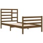 vidaXL Estructura de cama madera maciza marrón miel 100x200 cm vidaXL Estructura de cama madera maciza marrón miel 100x200 cm