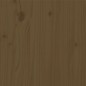 vidaXL Estructura de cama doble madera maciza marrón miel 120x190 cm