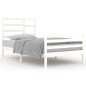 vidaXL Estructura de cama madera maciza de pino blanco 100x200 cm