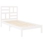 vidaXL Estructura de cama individual madera maciza blanco 90x190 cm vidaXL Estructura de cama individual madera maciza blanco 90x190 cm