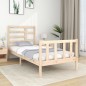 vidaXL Estructura de cama madera maciza 75x190 cm