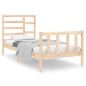 vidaXL Estructura de cama madera maciza 75x190 cm