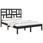 vidaXL Estructura de cama madera maciza de pino negro 120x200 cm vidaXL Estructura de cama madera maciza de pino negro 120x200 cm