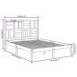 vidaXL Estructura de cama madera maciza King Size blanca 150x200 cm vidaXL Estructura de cama madera maciza King Size blanca 150x200 cm