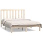 vidaXL Estructura de cama madera maciza de pino 140x190 cm vidaXL Estructura de cama madera maciza de pino 140x190 cm