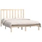 vidaXL Estructura de cama madera maciza de pino 140x190 cm vidaXL Estructura de cama madera maciza de pino 140x190 cm