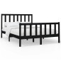 vidaXL Estructura de cama madera maciza de pino negro 120x200 cm vidaXL Estructura de cama madera maciza de pino negro 120x200 cm