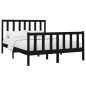 vidaXL Estructura de cama madera maciza de pino negro 120x200 cm vidaXL Estructura de cama madera maciza de pino negro 120x200 cm