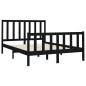 vidaXL Estructura de cama madera maciza de pino negro 120x200 cm vidaXL Estructura de cama madera maciza de pino negro 120x200 cm