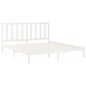 vidaXL Estructura de cama madera maciza blanco 200x200 cm vidaXL Estructura de cama madera maciza blanco 200x200 cm