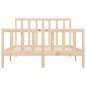 vidaXL Estructura de cama madera maciza 150x200 cm vidaXL Estructura de cama madera maciza 150x200 cm