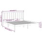 vidaXL Estructura de cama de madera maciza de pino gris 160x200 cm vidaXL Estructura de cama de madera maciza de pino gris 160x200 cm