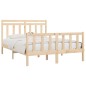 vidaXL Estructura de cama de madera maciza de pino 140x200 cm vidaXL Estructura de cama de madera maciza de pino 140x200 cm