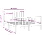 vidaXL Estructura de cama de madera maciza blanca 160x200 cm vidaXL Estructura de cama de madera maciza blanca 160x200 cm