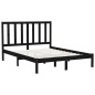 vidaXL Estructura de cama de madera maciza negra 160x200 cm vidaXL Estructura de cama de madera maciza negra 160x200 cm