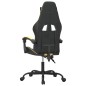 vidaXL Silla gaming giratoria cuero sintético negro y dorado vidaXL Silla gaming giratoria cuero sintético negro y dorado